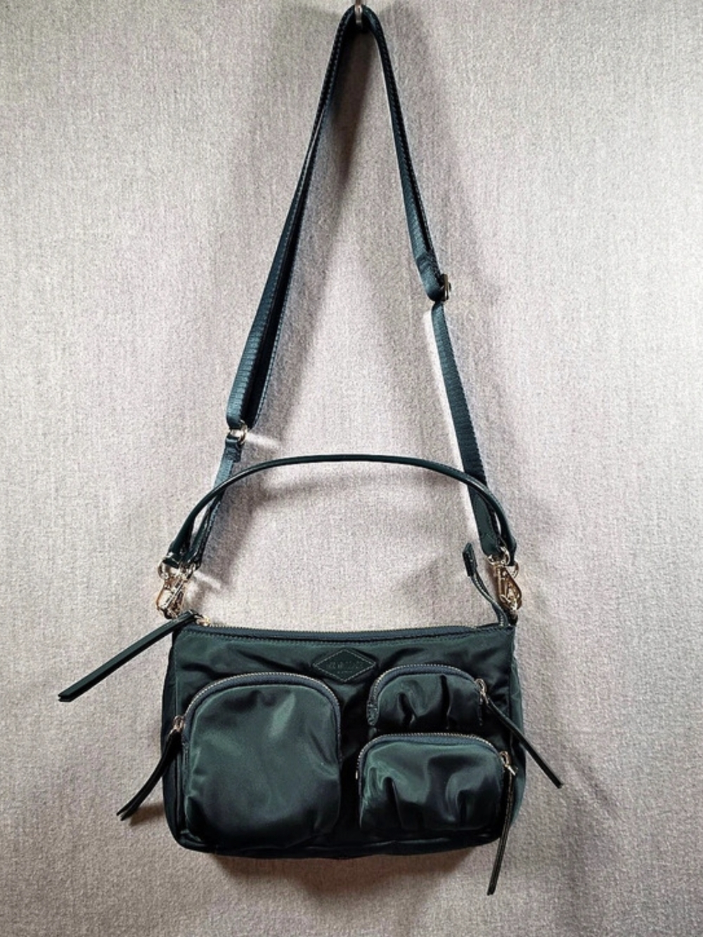 MZ Wallace Thompson Crossbody Shoulder Bag Top Handle Hunter Green NWOT